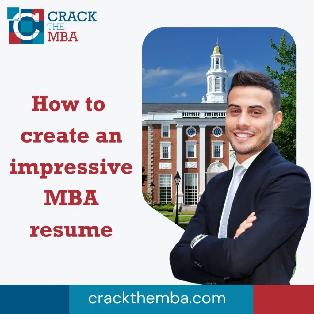 how to build a strong resume for mba