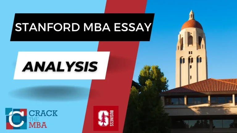 Stanford MBA Essay Tips & Analysis 2026–2027