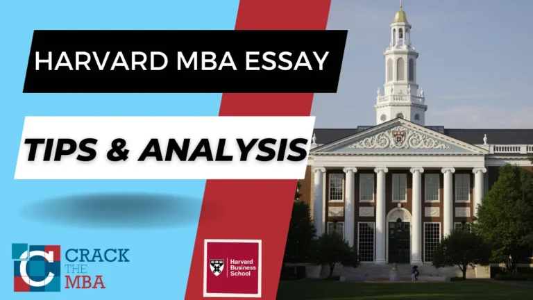Harvard MBA Essay Tips & Analysis 2026–2027