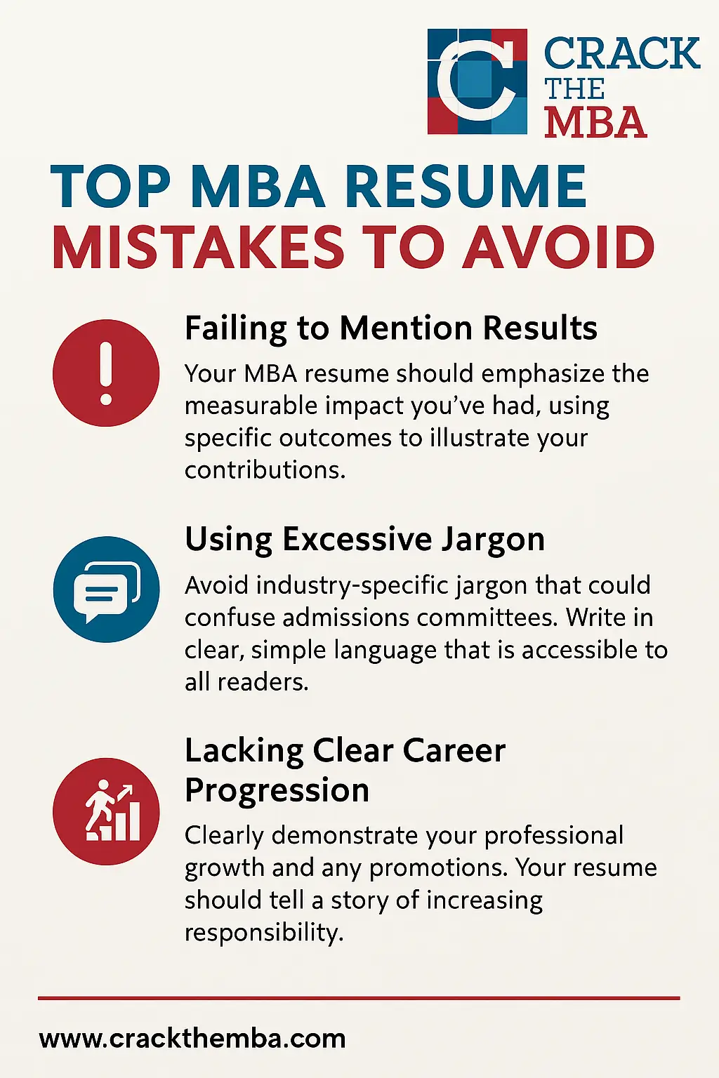 MBA Resume Mistakes to Avoid