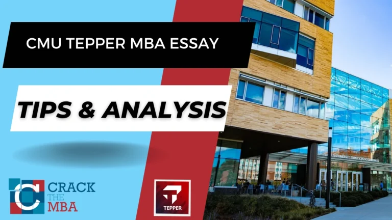 Carnegie Mellon (CMU) Tepper MBA Essay Tips & Analysis 2026-2027