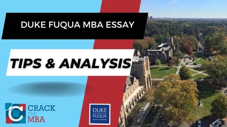 Duke Fuqua MBA Essay Tips & Analysis 2026-2027