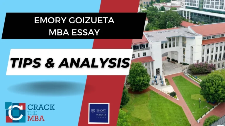 Emory Goizueta MBA Essay Tips & Analysis 2026-2027