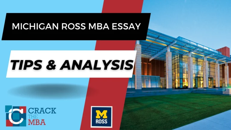 Michigan Ross MBA Essay Tips & Analysis 2026-2027