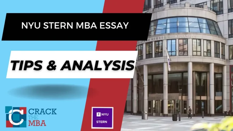 NYU Stern MBA Essay Tips & Analysis 2026-2027