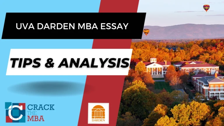 UVA Darden MBA Essay Tips & Analysis 2026-2027